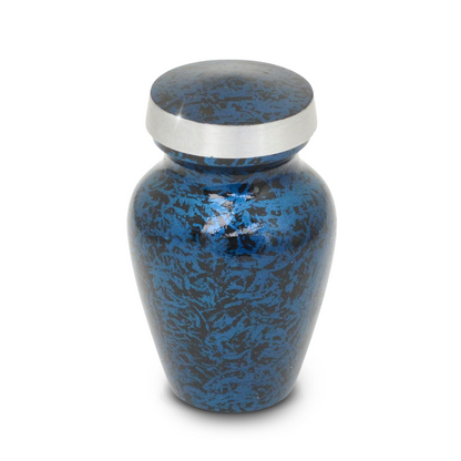 Sky Blue Marbled Pewter Keepsake
